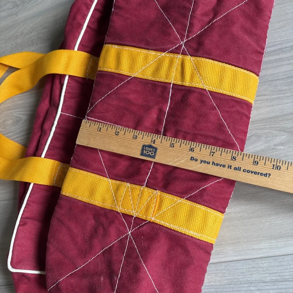 Vintage Man-O-War Cay Norman Albury Sail Makers Tote/Duffle Bag Red/Yellow